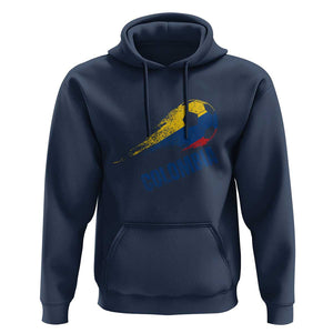 Colombia Football Hoodie Colombian Flag Futbol Soccer Lover TS02 Navy Print Your Wear