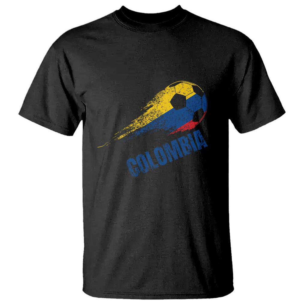 Colombia Football T Shirt Colombian Flag Futbol Soccer Lover TS02 Black Print Your Wear