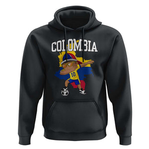 Colombia Football Hoodie Colombian Dabbing Futbol Boy TS02 Black Print Your Wear