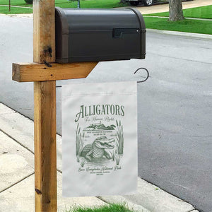 Alligators for Human Rights Garden Flag Save Everglades Alcatraz TS02 Print Your Wear