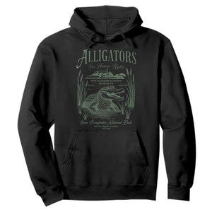 Alligators for Human Rights Hoodie Save Everglades Alcatraz TS02 Black Print Your Wear