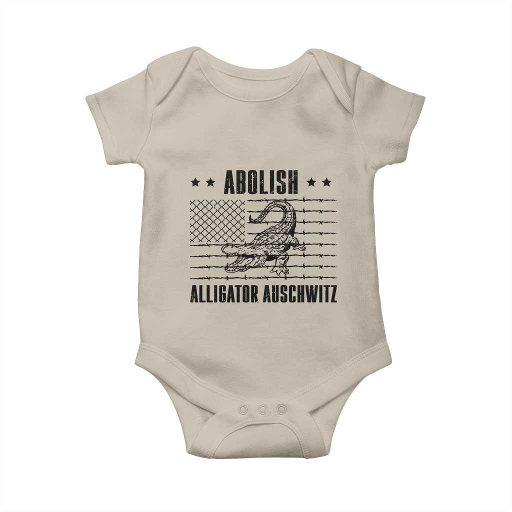 Abolish Alligator Prison Baby Onesie Stop Alcatraz Sace Everglades TS02 Sand Print Your Wear