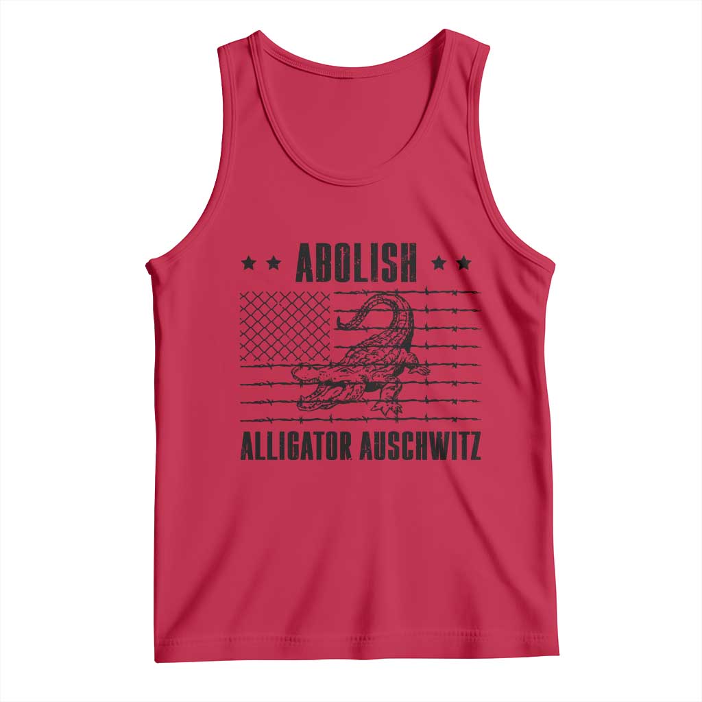 Abolish Alligator Prison Tank Top Stop Alcatraz Sace Everglades TS02 Red Print Your Wear