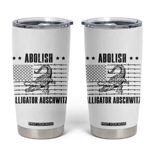 Abolish Alligator Prison Tumbler Cup Stop Alcatraz Sace Everglades TS02 White Print Your Wear