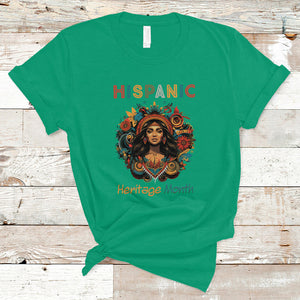 Hispanic Heritage Month Proud Hispanic Girl Women T Shirt TS02 Irish Green Printyourwear