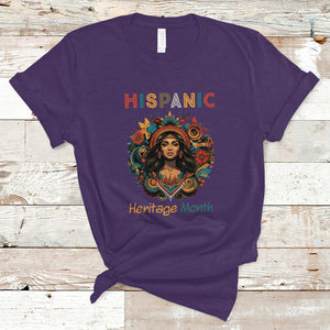 Hispanic Heritage Month Proud Hispanic Girl Women T Shirt TS02 Purple Printyourwear