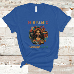 Hispanic Heritage Month Proud Hispanic Girl Women T Shirt TS02 Royal Blue Printyourwear