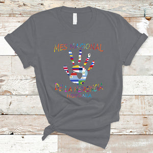 Mes Nacional De La Herencia Hispania Hispanic Heritage Month T Shirt TS02 Charcoal Printyourwear