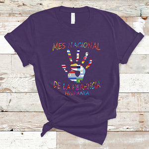 Mes Nacional De La Herencia Hispania Hispanic Heritage Month T Shirt TS02 Purple Printyourwear