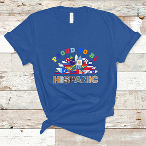 Proud To Be Hispanic Countries Hispanic Heritage Month T Shirt TS02 Royal Blue Printyourwear