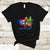 Puerto Rico Flag Native Parrots Hibicus Puerto Rican Boricua T Shirt TS02 Black Printyourwear