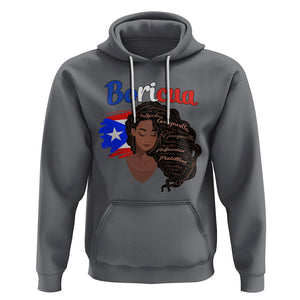 Puerto Rico Hoodie Hispanic Heirtage Month Latina Boricua Puerto Rican Flag TS02 Charcoal Printyourwear