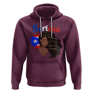 Puerto Rico Hoodie Hispanic Heirtage Month Latina Boricua Puerto Rican Flag TS02 Maroon Printyourwear