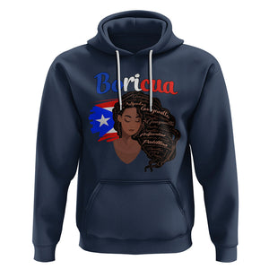 Puerto Rico Hoodie Hispanic Heirtage Month Latina Boricua Puerto Rican Flag TS02 Navy Printyourwear