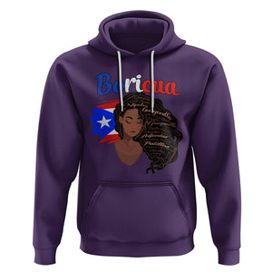 Puerto Rico Hoodie Hispanic Heirtage Month Latina Boricua Puerto Rican Flag TS02 Purple Printyourwear