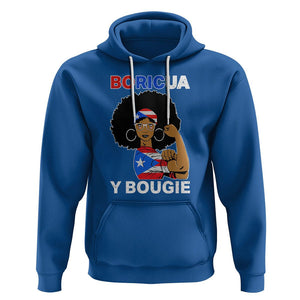 Puerto Rico Hoodie Puerto Rican Flag Women Boricua Bougie Hispanic Heritage Month TS02 Royal Blue Printyourwear