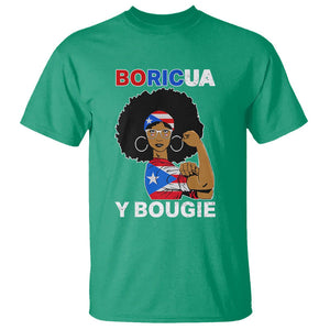 Puerto Rico T Shirt Puerto Rican Flag Women Boricua Bougie Hispanic Heritage Month TS02 Irish Green Printyourwear