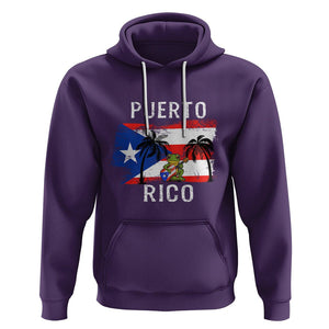 Puerto Rico Flag Spirit Animal Coqui Frog Puerto Rican Boricua Hoodie TS02 Purple Printyourwear