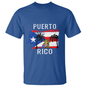 Puerto Rico Flag Spirit Animal Coqui Frog Puerto Rican Boricua T Shirt TS02 Royal Blue Printyourwear