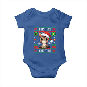 Latin American Christmas Baby Onesie Mi Burrito Mexican Donkey Latino Ugly Christmas TS02 Royal Blue Print Your Wear