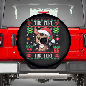 Latin American Xmas Spare Tire Cover Mi Burrito Mexican Donkey Latino Ugly Christmas TS02 Black Print Your Wear