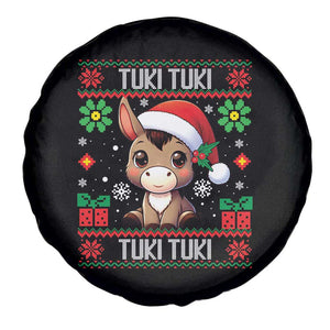 Latin American Xmas Spare Tire Cover Mi Burrito Mexican Donkey Latino Ugly Christmas TS02 Print Your Wear