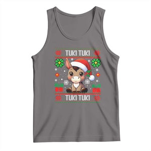 Latin American Christmas Tank Top Mi Burrito Mexican Donkey Latino Ugly Christmas TS02 Deep Heather Print Your Wear