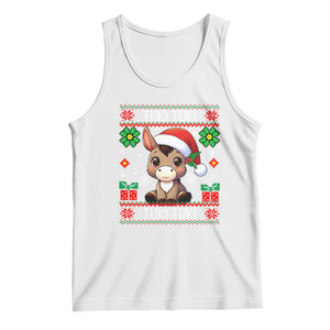 Latin American Christmas Tank Top Mi Burrito Mexican Donkey Latino Ugly Christmas TS02 White Print Your Wear