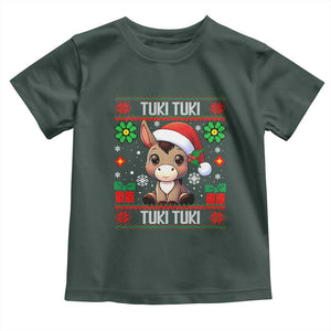 Latin American Christmas Toddler T Shirt Mi Burrito Mexican Donkey Latino Ugly Christmas TS02 Dark Forest Green Print Your Wear