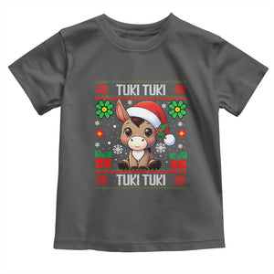 Latin American Christmas Toddler T Shirt Mi Burrito Mexican Donkey Latino Ugly Christmas TS02 Dark Heather Print Your Wear