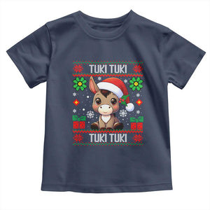 Latin American Christmas Toddler T Shirt Mi Burrito Mexican Donkey Latino Ugly Christmas TS02 Navy Print Your Wear