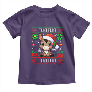 Latin American Christmas Toddler T Shirt Mi Burrito Mexican Donkey Latino Ugly Christmas TS02 Purple Print Your Wear