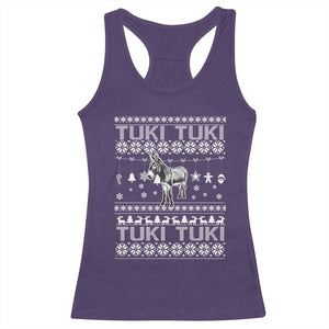 Latin American Christmas Racerback Tank Top Tuki Tuki Mi Burrito Latino Ugly Christmas TS02 Purple Print Your Wear