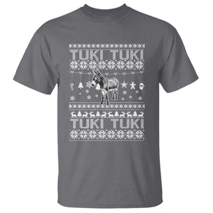 Latin American Christmas T Shirt Tuki Tuki Mi Burrito Latino Ugly Christmas TS02 Charcoal Print Your Wear