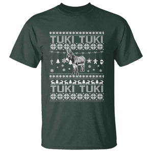 Latin American Christmas T Shirt Tuki Tuki Mi Burrito Latino Ugly Christmas TS02 Dark Forest Green Print Your Wear