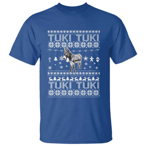 Latin American Christmas T Shirt Tuki Tuki Mi Burrito Latino Ugly Christmas TS02 Royal Blue Print Your Wear