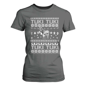 Latin American Christmas T Shirt For Women Tuki Tuki Mi Burrito Latino Ugly Christmas TS02 Dark Heather Print Your Wear