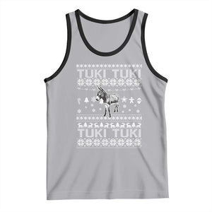 Latin American Christmas Tank Top Tuki Tuki Mi Burrito Latino Ugly Christmas TS02 Athletic Heather Black Print Your Wear