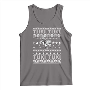 Latin American Christmas Tank Top Tuki Tuki Mi Burrito Latino Ugly Christmas TS02 Deep Heather Print Your Wear