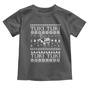 Latin American Christmas Toddler T Shirt Tuki Tuki Mi Burrito Latino Ugly Christmas TS02 Dark Heather Print Your Wear