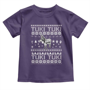 Latin American Christmas Toddler T Shirt Tuki Tuki Mi Burrito Latino Ugly Christmas TS02 Purple Print Your Wear