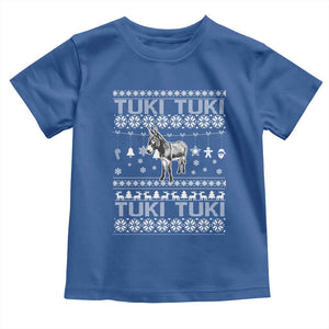 Latin American Christmas Toddler T Shirt Tuki Tuki Mi Burrito Latino Ugly Christmas TS02 Royal Blue Print Your Wear