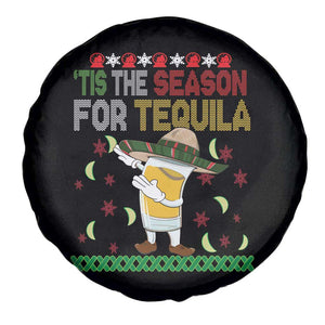 Mexican Xmas Spare Tire Cover Tis The Season For Tequila Dabbing Alcohol Lover TS02 Print Your Wear