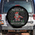 Mexican Xmas Spare Tire Cover Be Nice Santa is Watching Xmas in Mexico Ugly Sweater TS02 No hole Black Print Your Wear