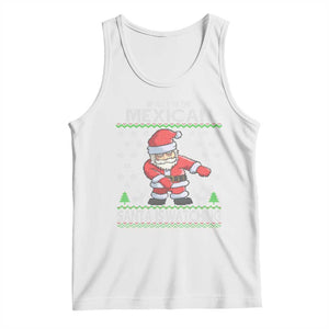 Mexican Christmas Tank Top Be Nice Santa is Watching Xmas in Mexico Ugly Sweater TS02 White Print Your Wear