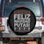 Mexican Xmas Spare Tire Cover Feliz Navidad Putas Funny Mexican Ugly Christmas Party TS02 No hole Black Print Your Wear