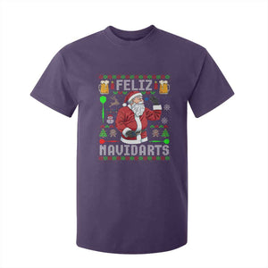 Christmas Dart Lover T Shirt For Kid Feliz Navidarts Santa Navidad Ugly Sweater TS02 Purple Print Your Wear