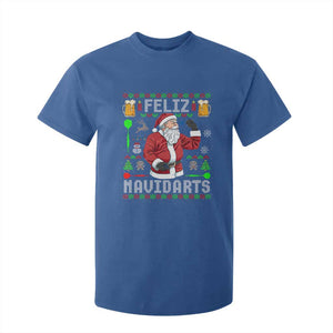 Christmas Dart Lover T Shirt For Kid Feliz Navidarts Santa Navidad Ugly Sweater TS02 Royal Blue Print Your Wear