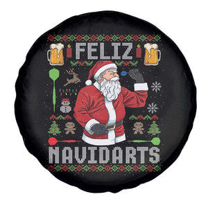 Christmas Dart Lover Spare Tire Cover Feliz Navidarts Santa Navidad Ugly Sweater TS02 Print Your Wear