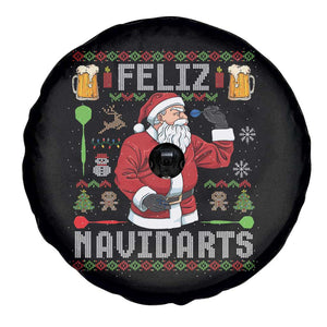 Christmas Dart Lover Spare Tire Cover Feliz Navidarts Santa Navidad Ugly Sweater TS02 Print Your Wear